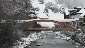 Brücke mit Dach